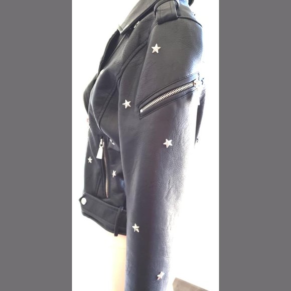 Romeo & Juliet Couture Faux Leather Moto Jacket - Picture 8 of 14